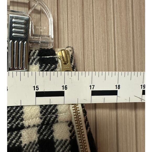 J.Crew Plaid Oxford Wool A-Line Mini Skirt Size 10 - Picture 6 of 9